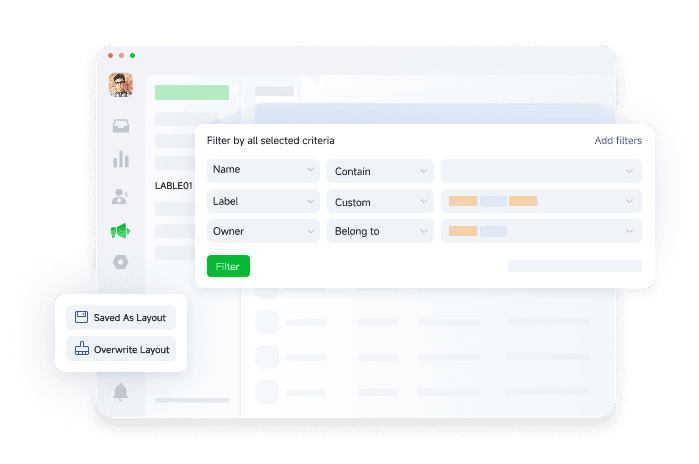 按需配置客户视图
分类管理客户