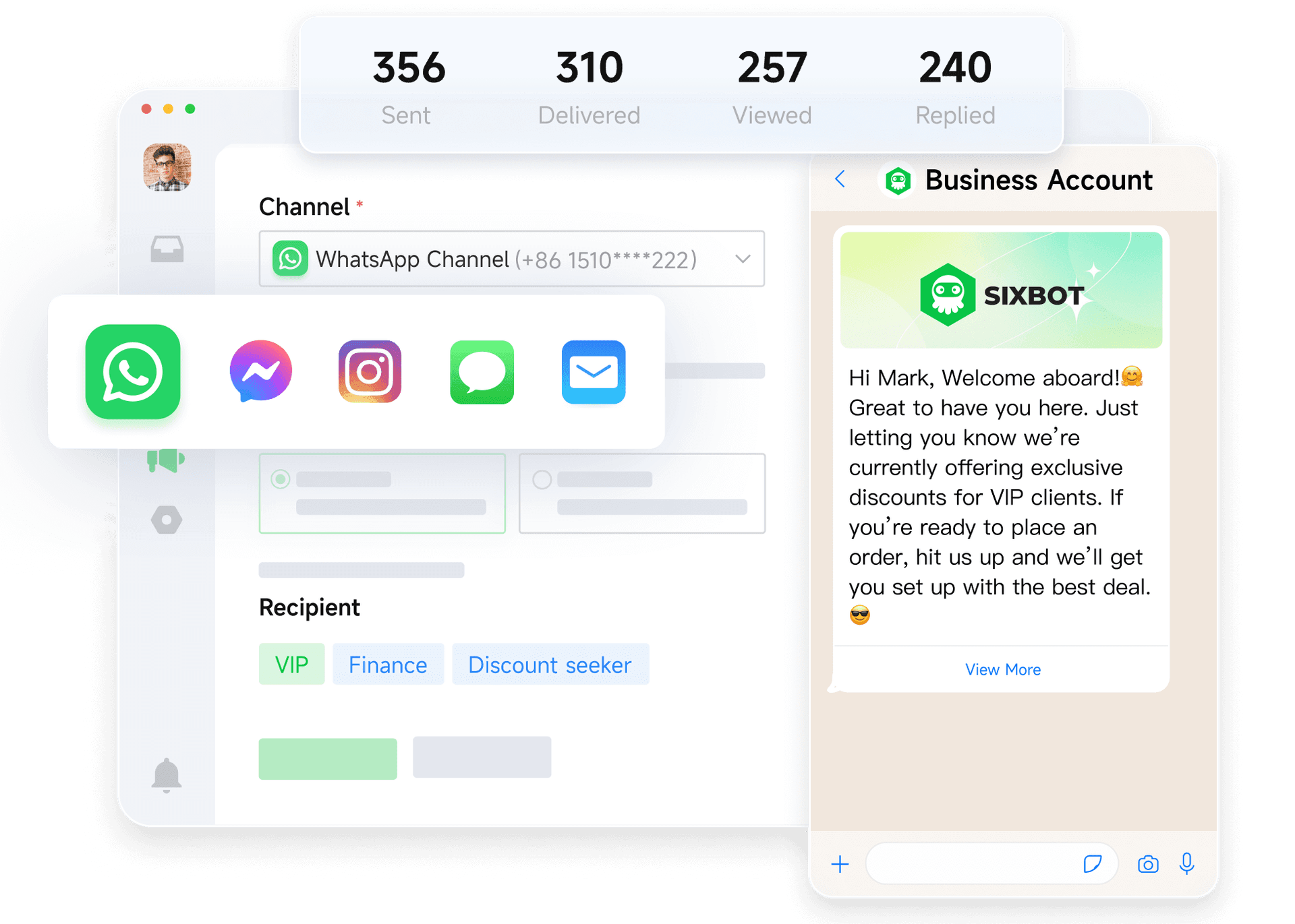 Send WhatsApp bulk messages in seconds