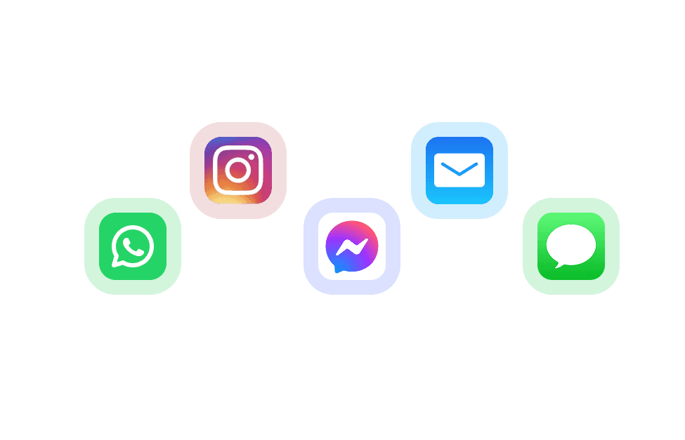 全渠道讯息整合
无需切换消息视窗