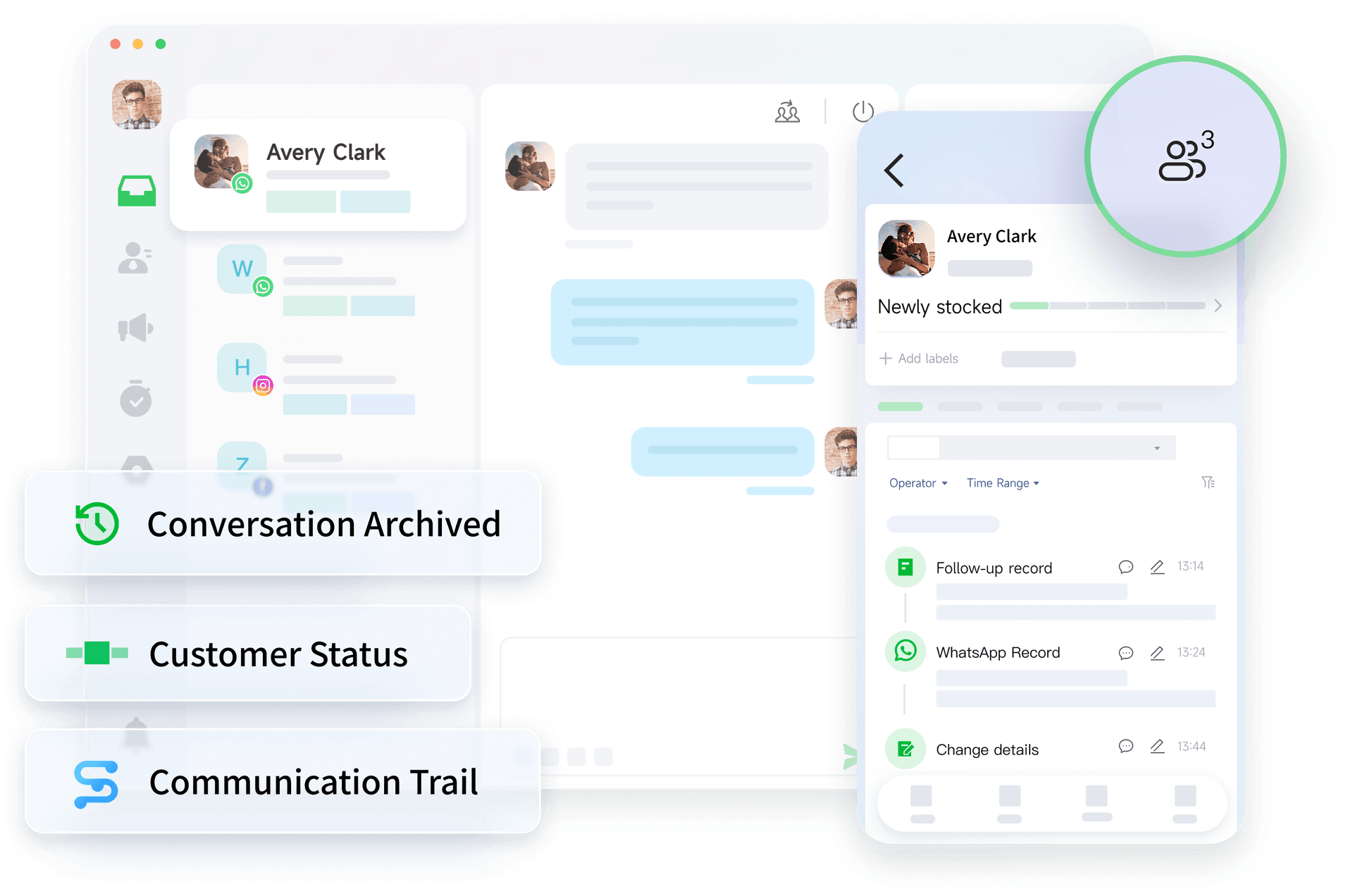 Track and manage every customer conversation across Channels in one hub