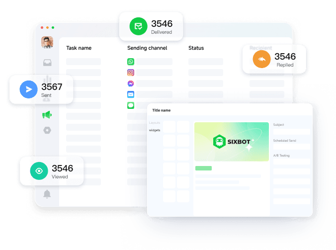 Run flexible marketing campaigns across social media and email channels, reaching the right audience effortlessly